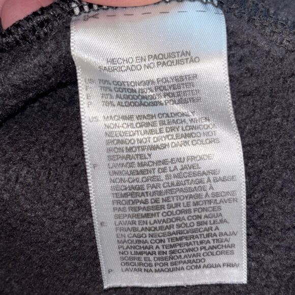 Reebok Sweater Mens Black Size XL Logo Spelled Out Crew Neck Sweatshirt - Picture 3 of 6